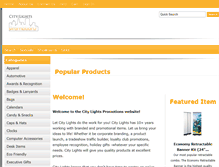 Tablet Screenshot of citylightspromotions.com